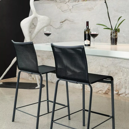 Sgabello Net in soft texplast di Bontempi