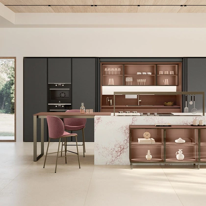 Cucina Moderna con isola Lounge 02 di Veneta Cucine