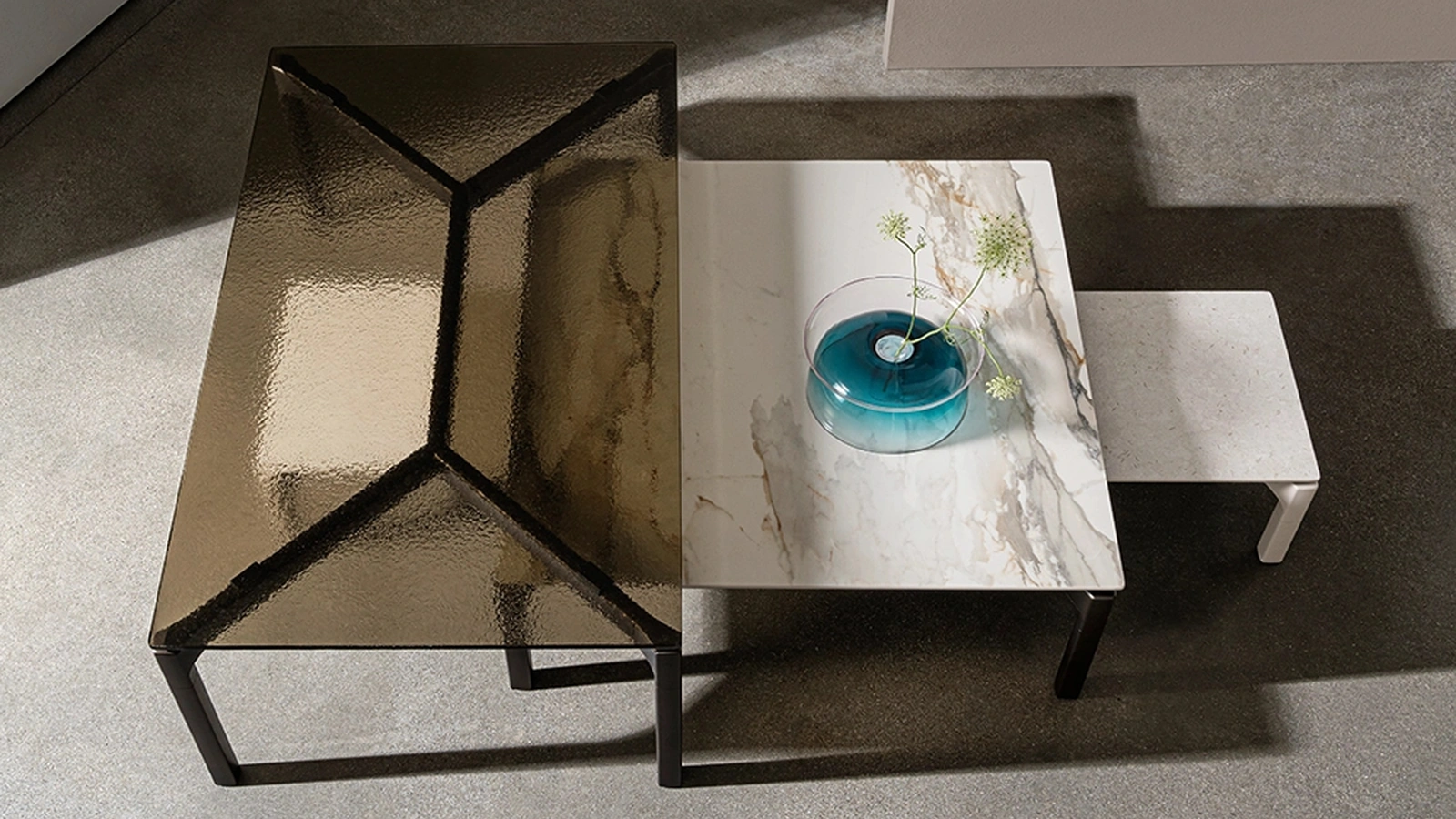 Tavolino Bone in ceramica o vetro di Sovet