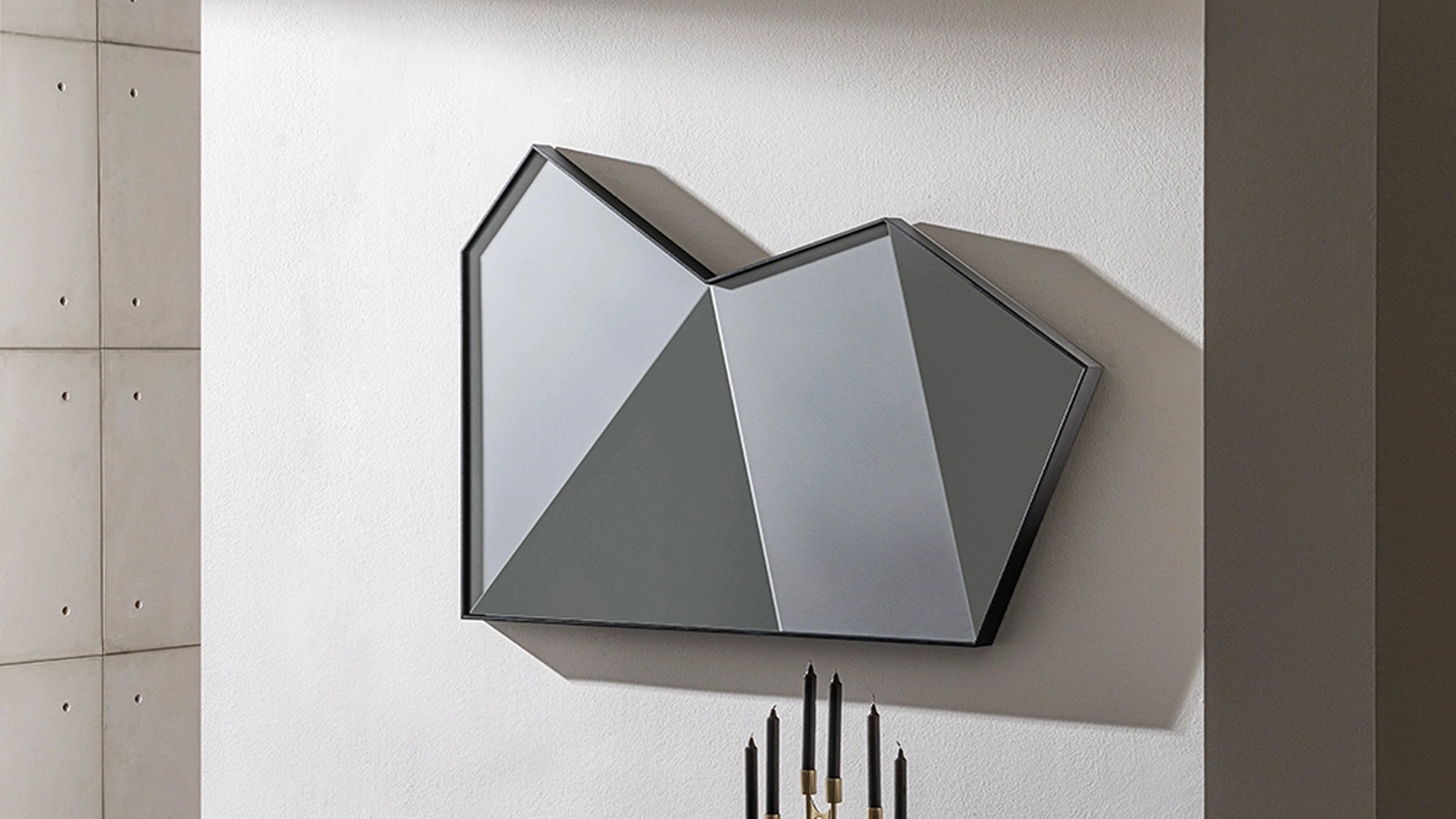 Specchiera Origani con cornice in metallo di Sovet