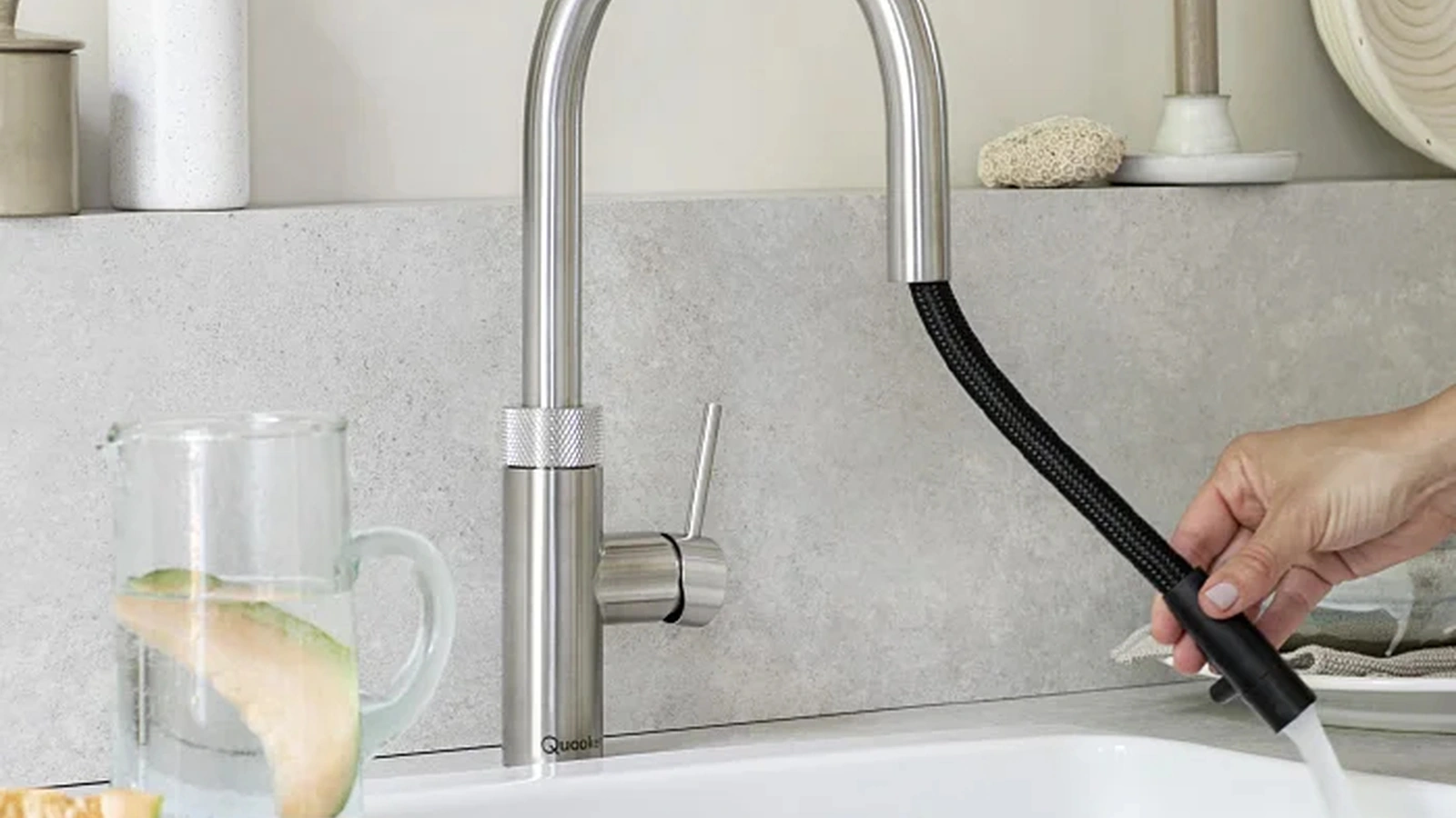 Rubinetto con tubo estraibile Flex di Quooker