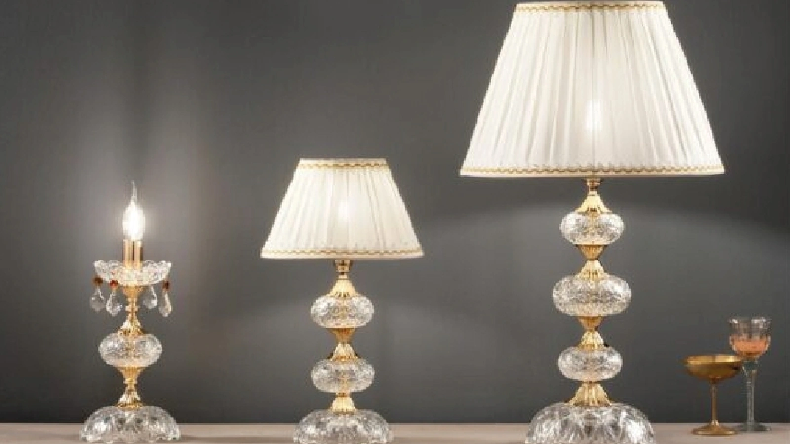Lampada da tavolo classica Dallas di Ondaluce