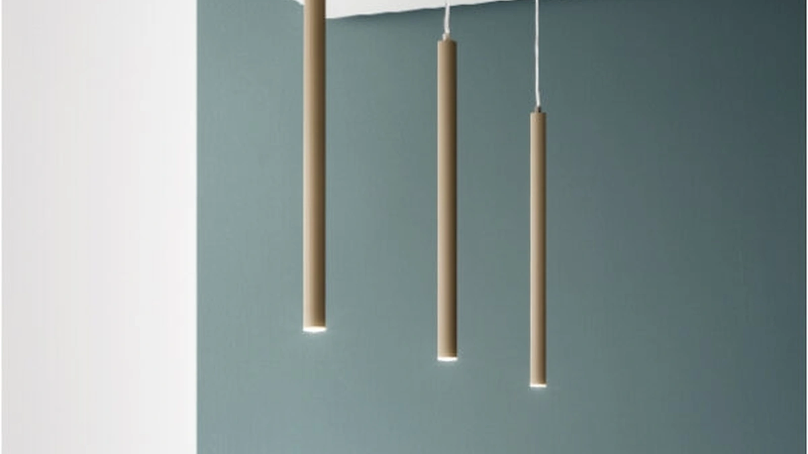 Lampada a sospensione Tube in metallo con led di Ondaluce