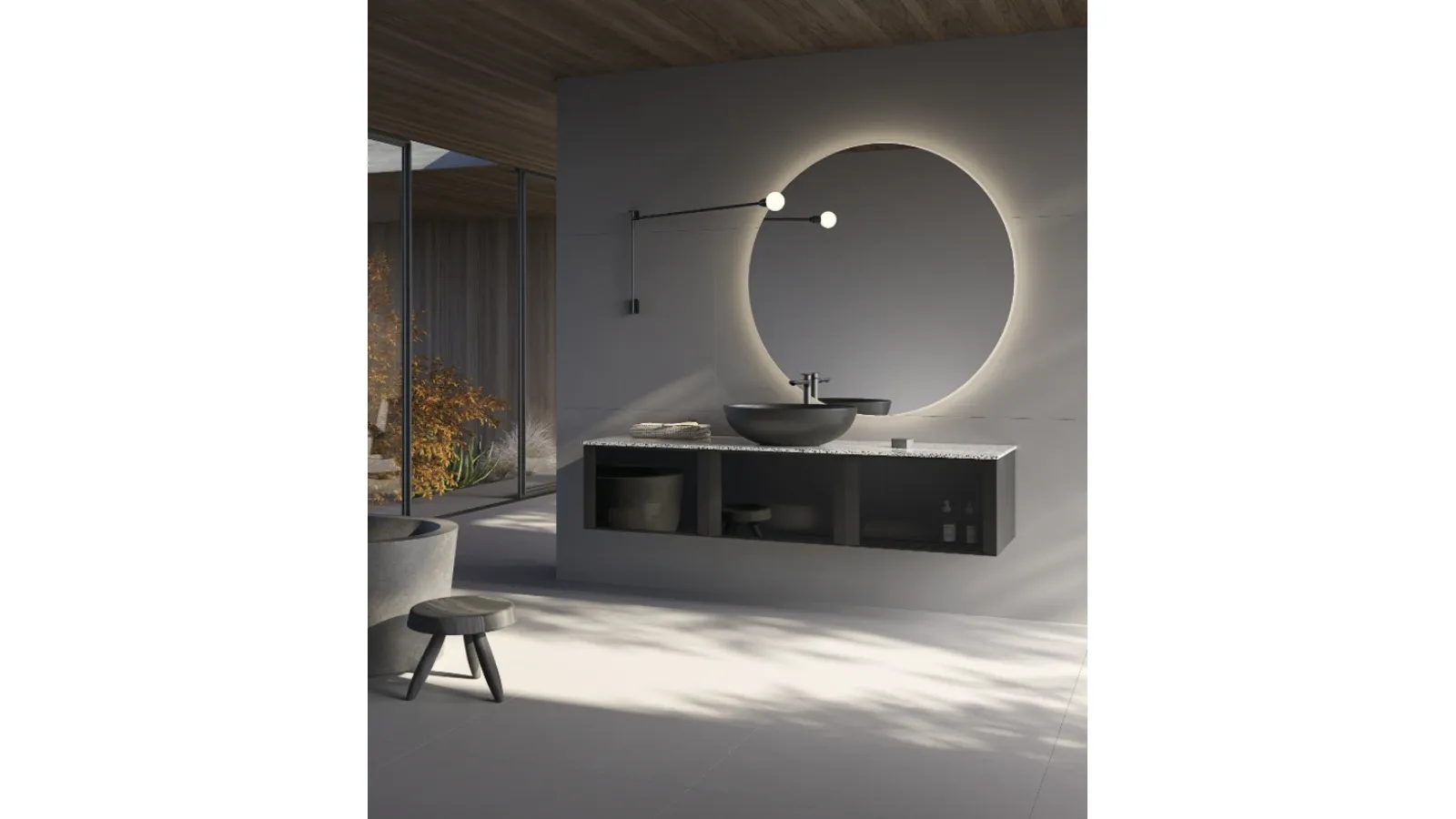 Mobile da Bagno sospeso CONVE V01 di Compab