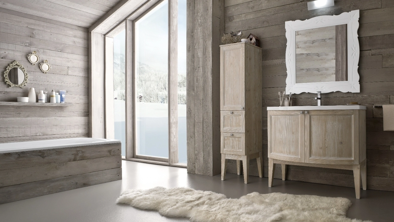 Mobile da Bagno a terra DIAMANTE DM06 di Compab