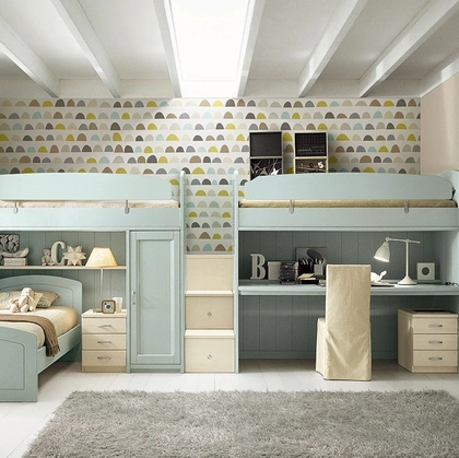 Cameretta a soppalco N16 Nuovo Mondo di Scandola