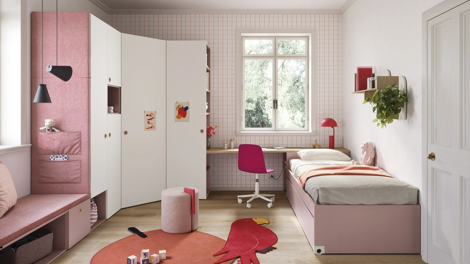 Cameretta Salvaspazio con Letti Estraibili di Nidi