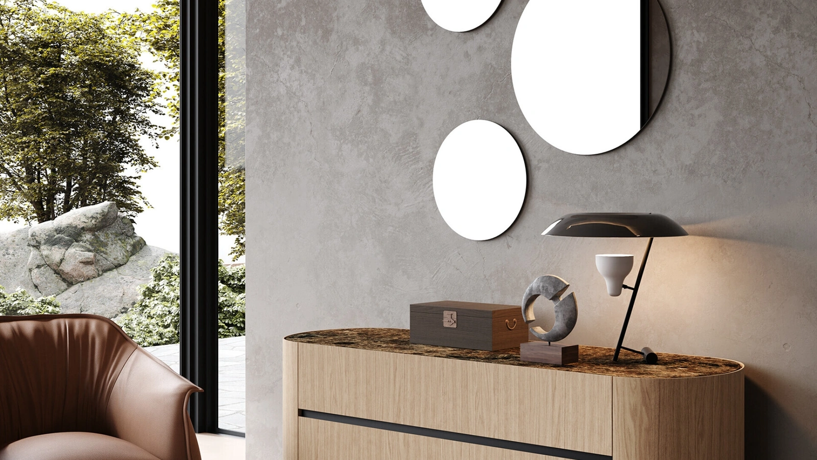 Comò Ottanta 160 Quercia di Voltan