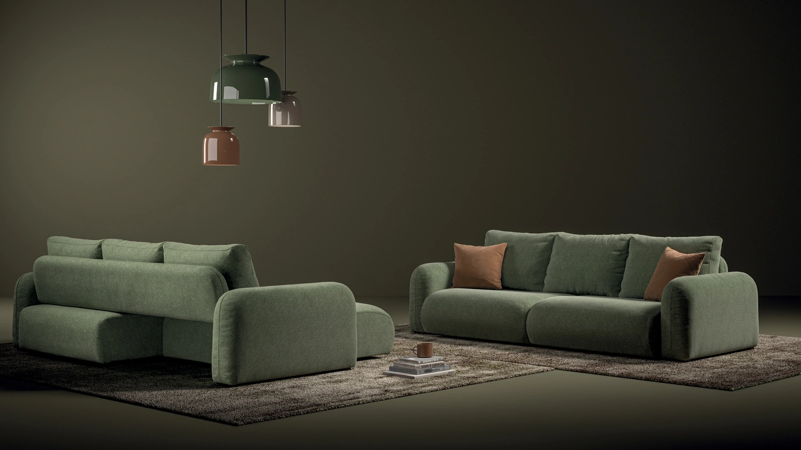 Divano lineare Flow di Biba Salotti