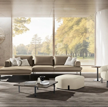 Divano con penisola Morfeo di Max Divani