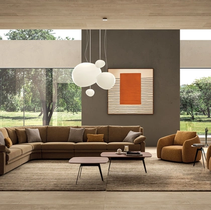 Divano angolare Piuma di Biba Salotti