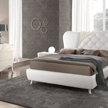 Letto in ecopelle Ambra di Adriatica