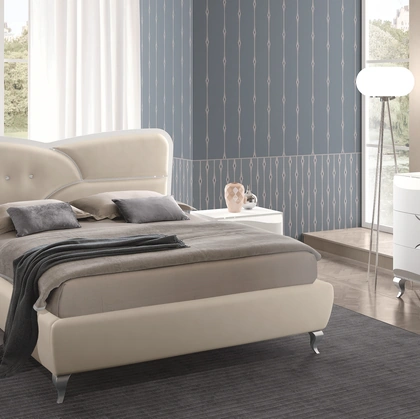 Letto in ecopelle Dolly di Adriatica