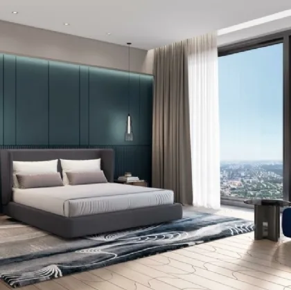 Letto Principe in tessuto imbottito di Arte Brotto