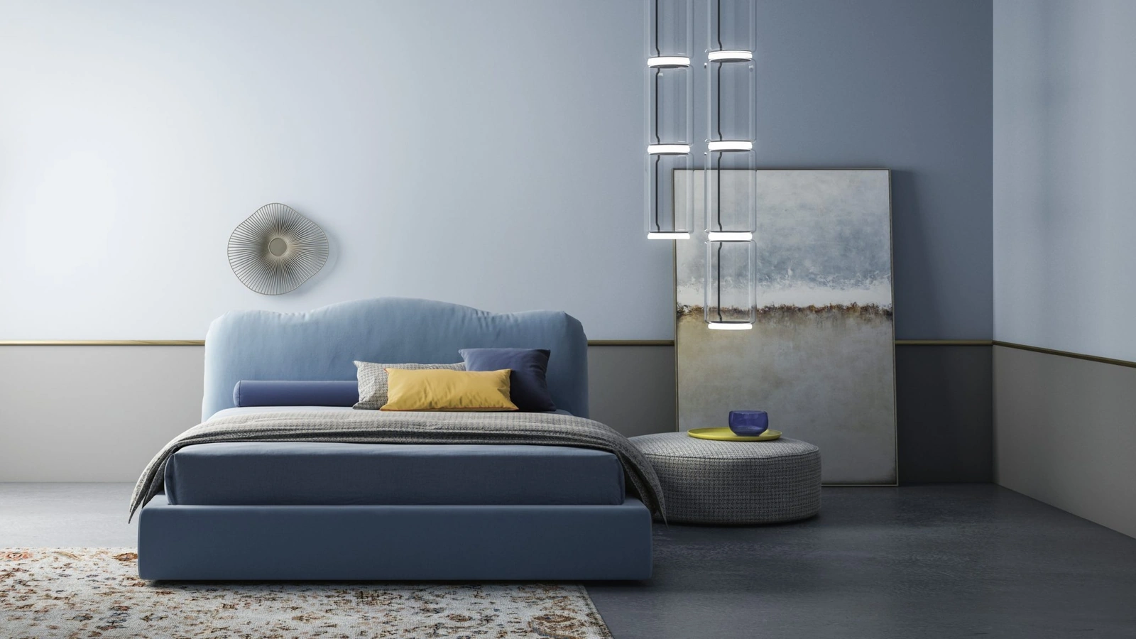 Letto imbottito Hollis di Biba Salotti