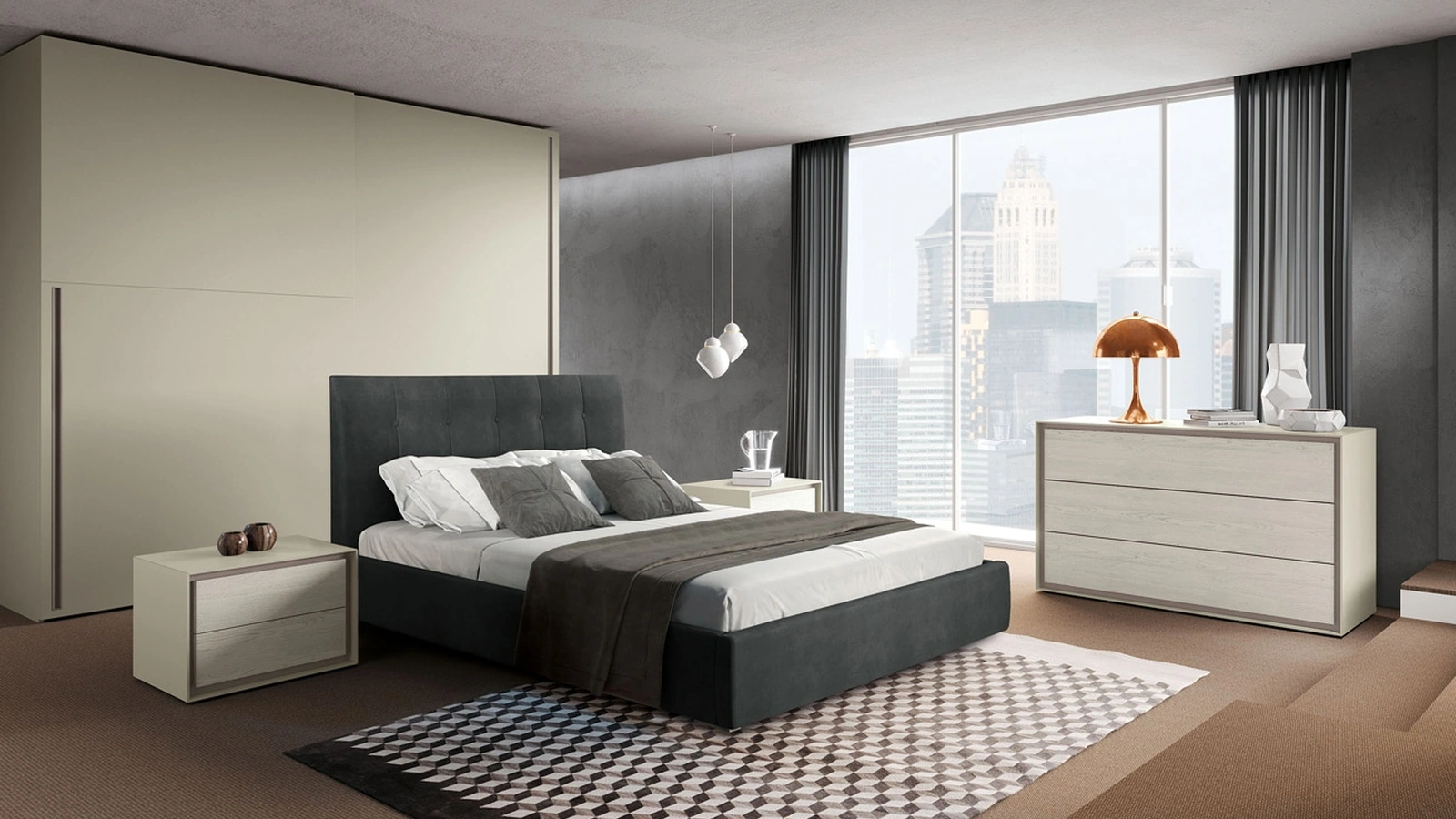 Letto Cristiana con box contenitore di Adriatica