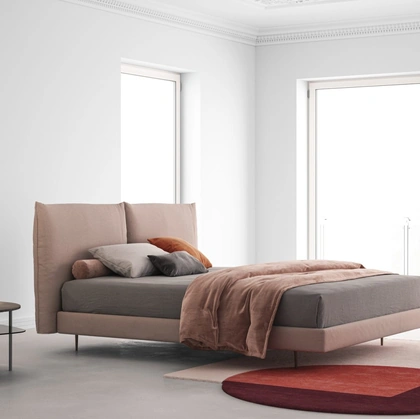 Letto moderno imbottito Icaro di Biba Salotti