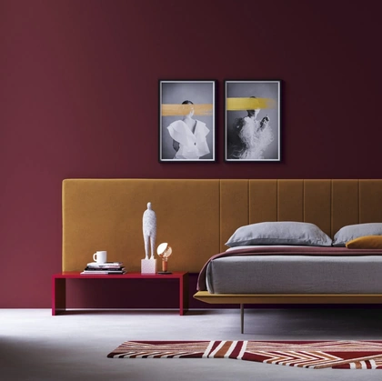 Letto con testiera personalizzabile Infinity di Biba Salotti