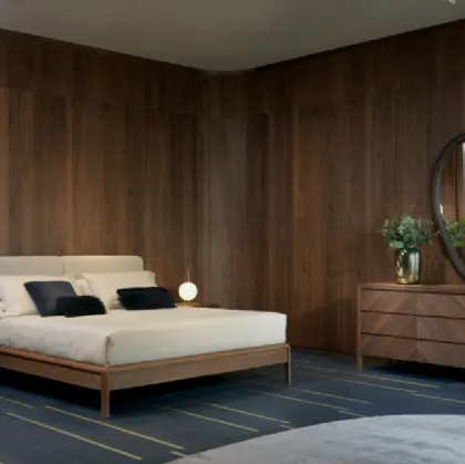 Letto Leonardo in tessuto imbottito di Arte Brotto