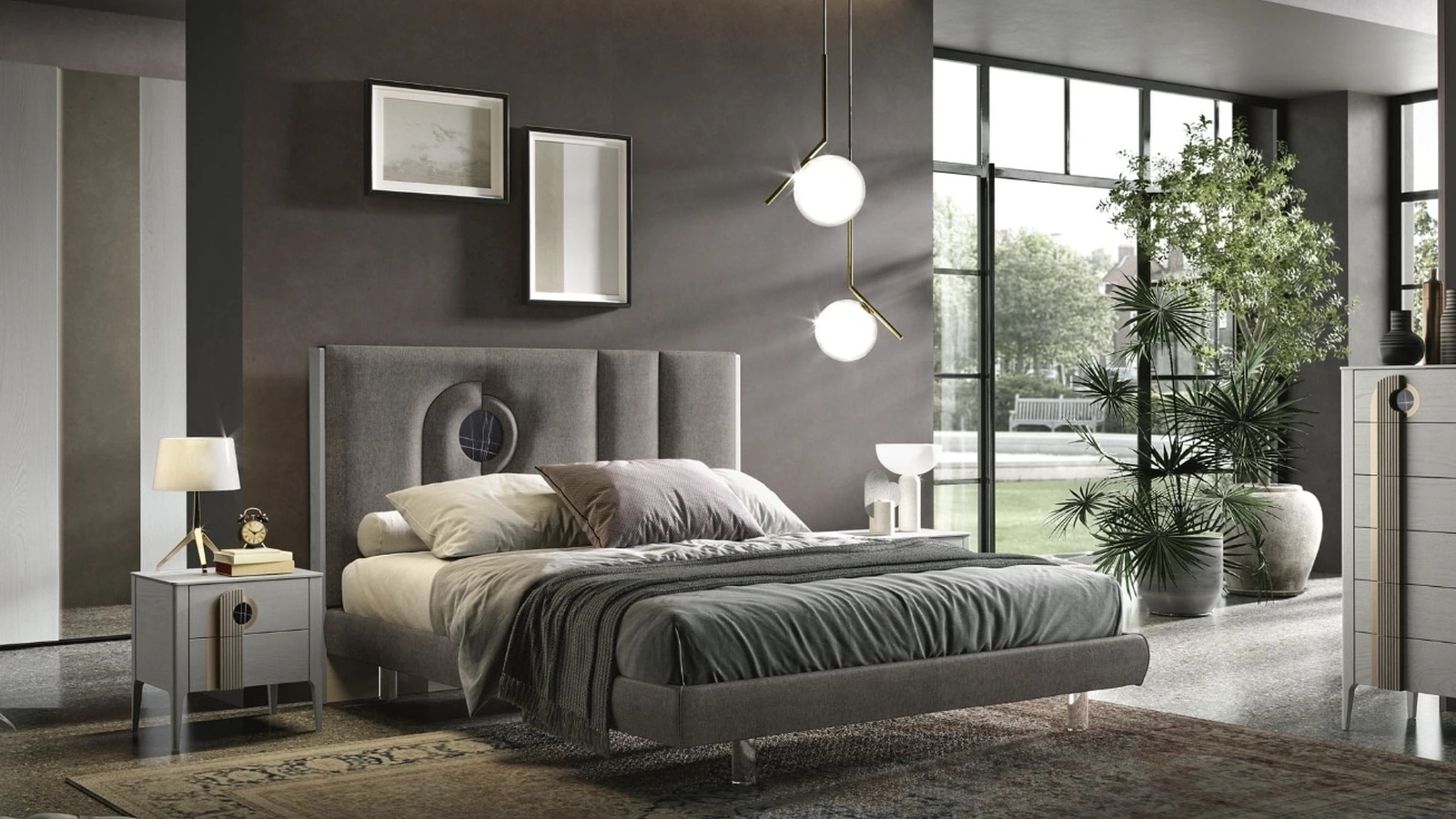 Letto imbottito Mood di Adriatica