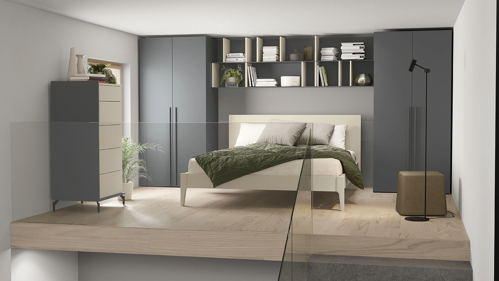 Letto matrimoniale Mushy di Colombini Casa