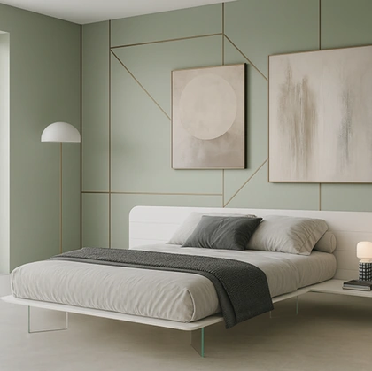 Letto No-Vo laccato di Voltan