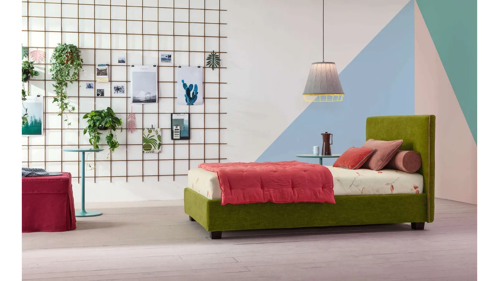 Letto Singolo in tessuto Dread di Twils