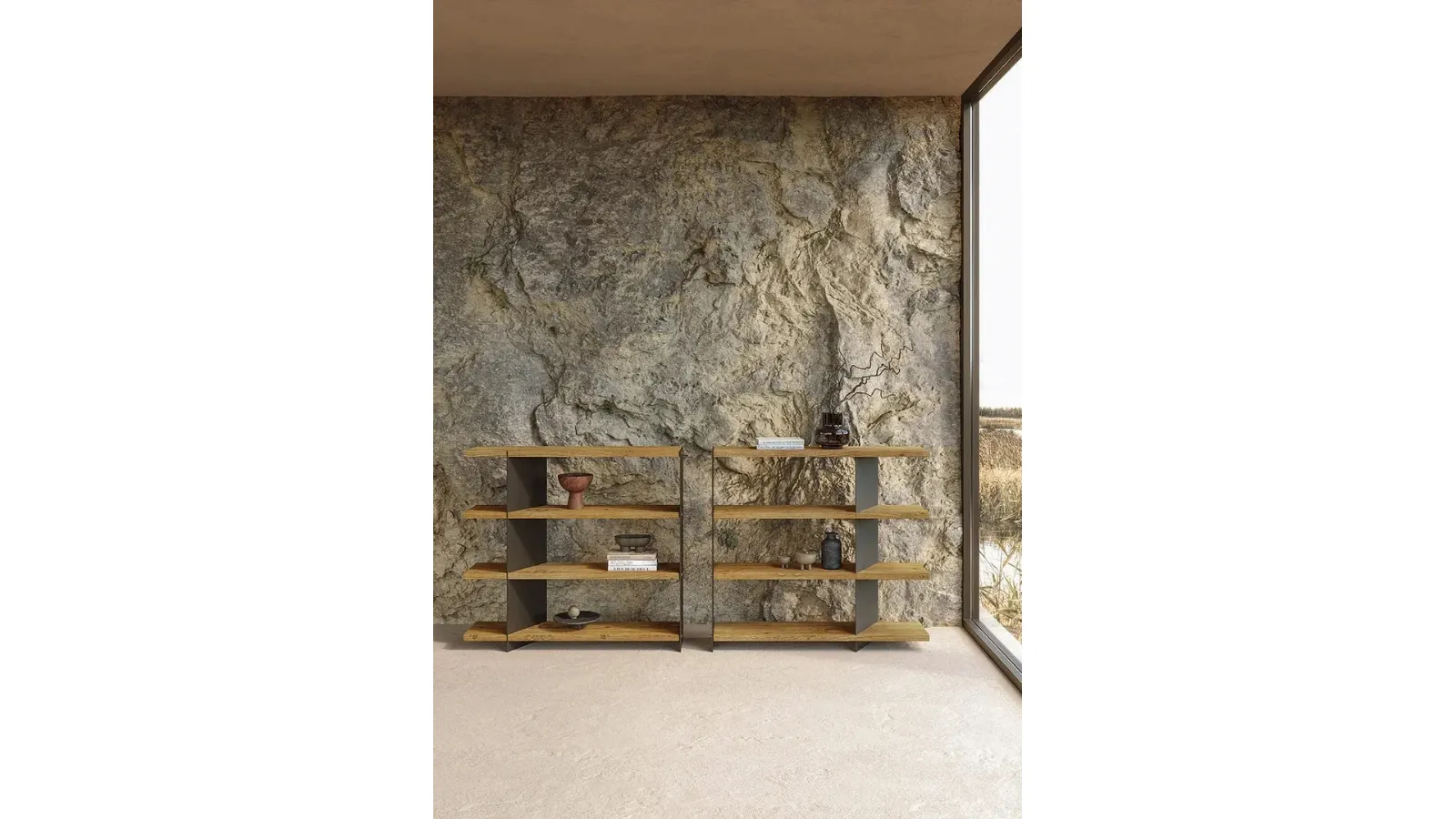 Libreria Graft Metal di Nature Design