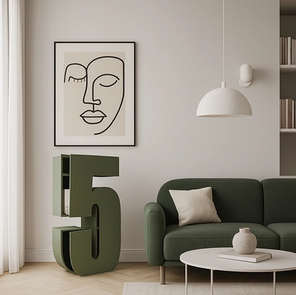 Libreria Numero Contenitore di Voltan