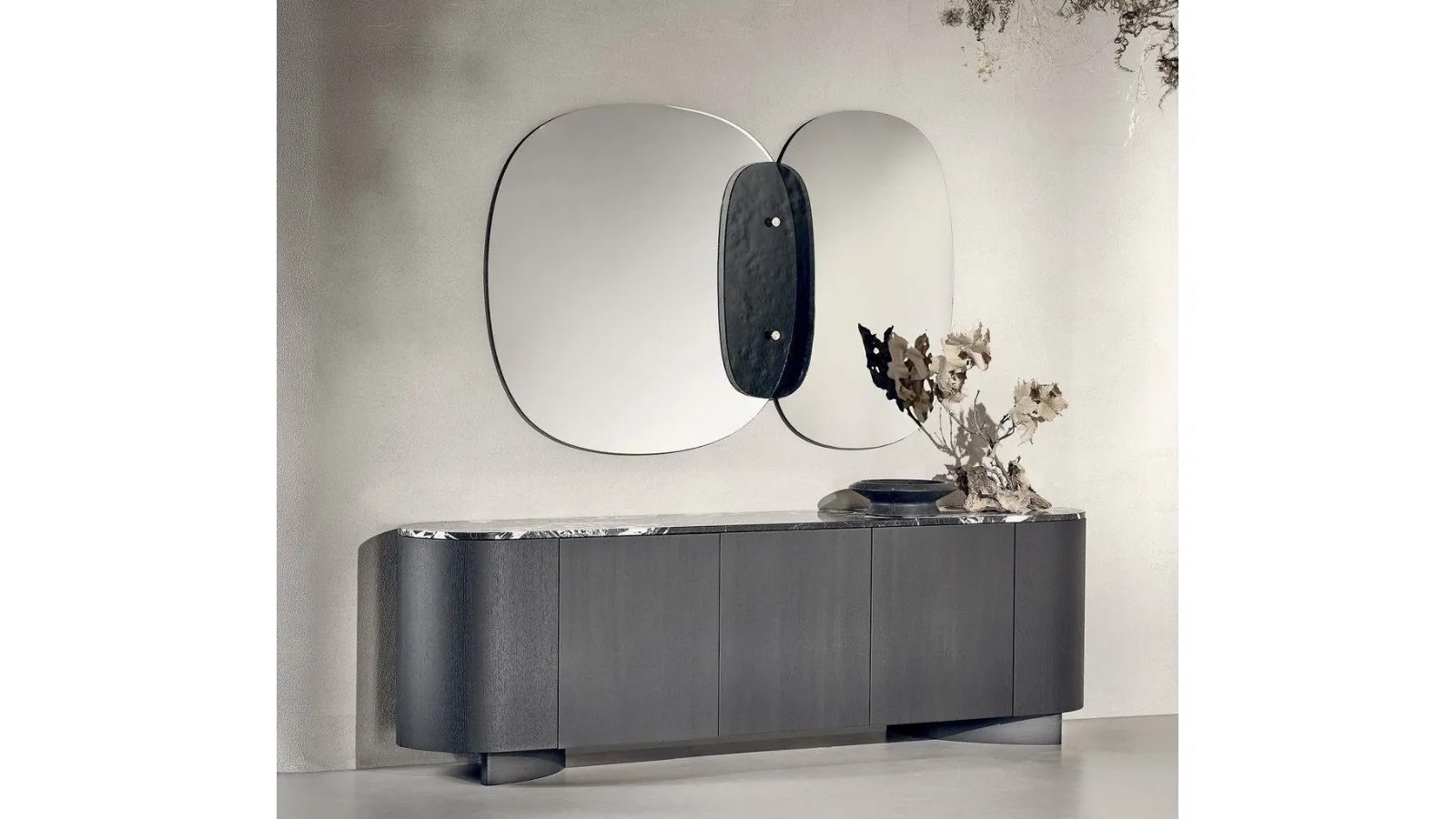 Madia Flow in frassino nero di Nature Design
