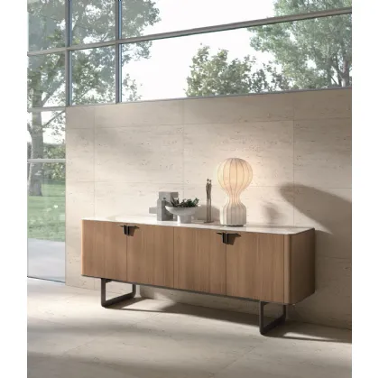 Madia Pandora in materico rovere cognac di Tomasella