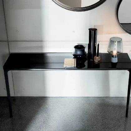 Mobile ingresso con top in vetro Slim 2 Legs di Sovet