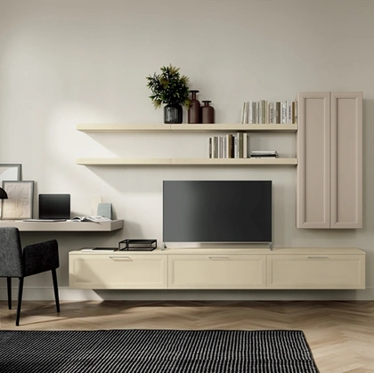 Parete Attrezzata Arcadia AS004 di Colombini Casa