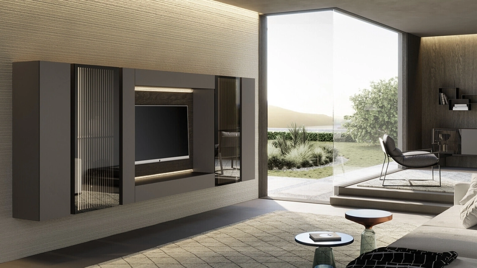 Parete Attrezzata Soggiorno Lucifer di Voltan