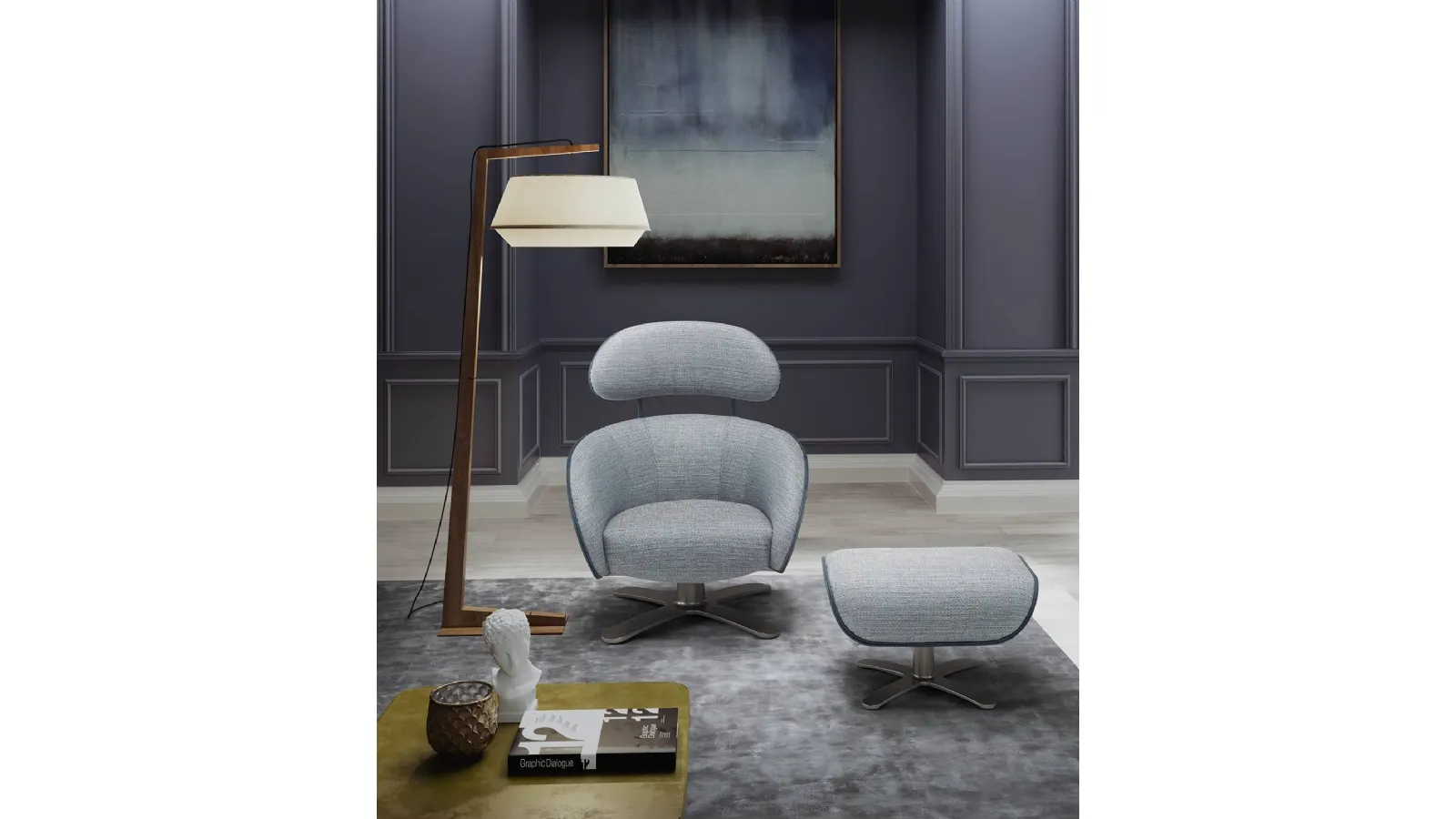 Poltroncina di design in tessuto Coconut di Egoitaliano