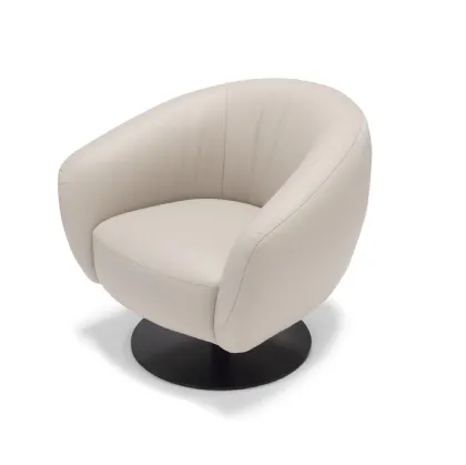 Poltroncina in pelle Cloe di Max Divani