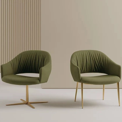 Poltroncina Nova in tessuto imbottito di Bontempi