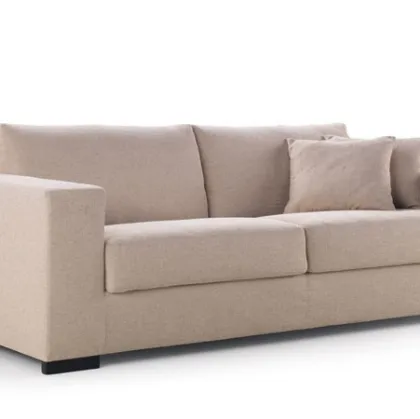 Divano letto semplice e moderno beige Dieci di Biba salotti
