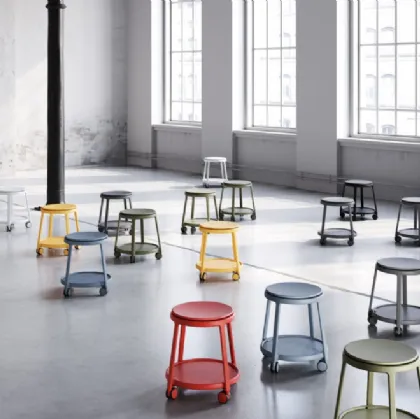 Sgabello Round&Roll Stool di Infiniti