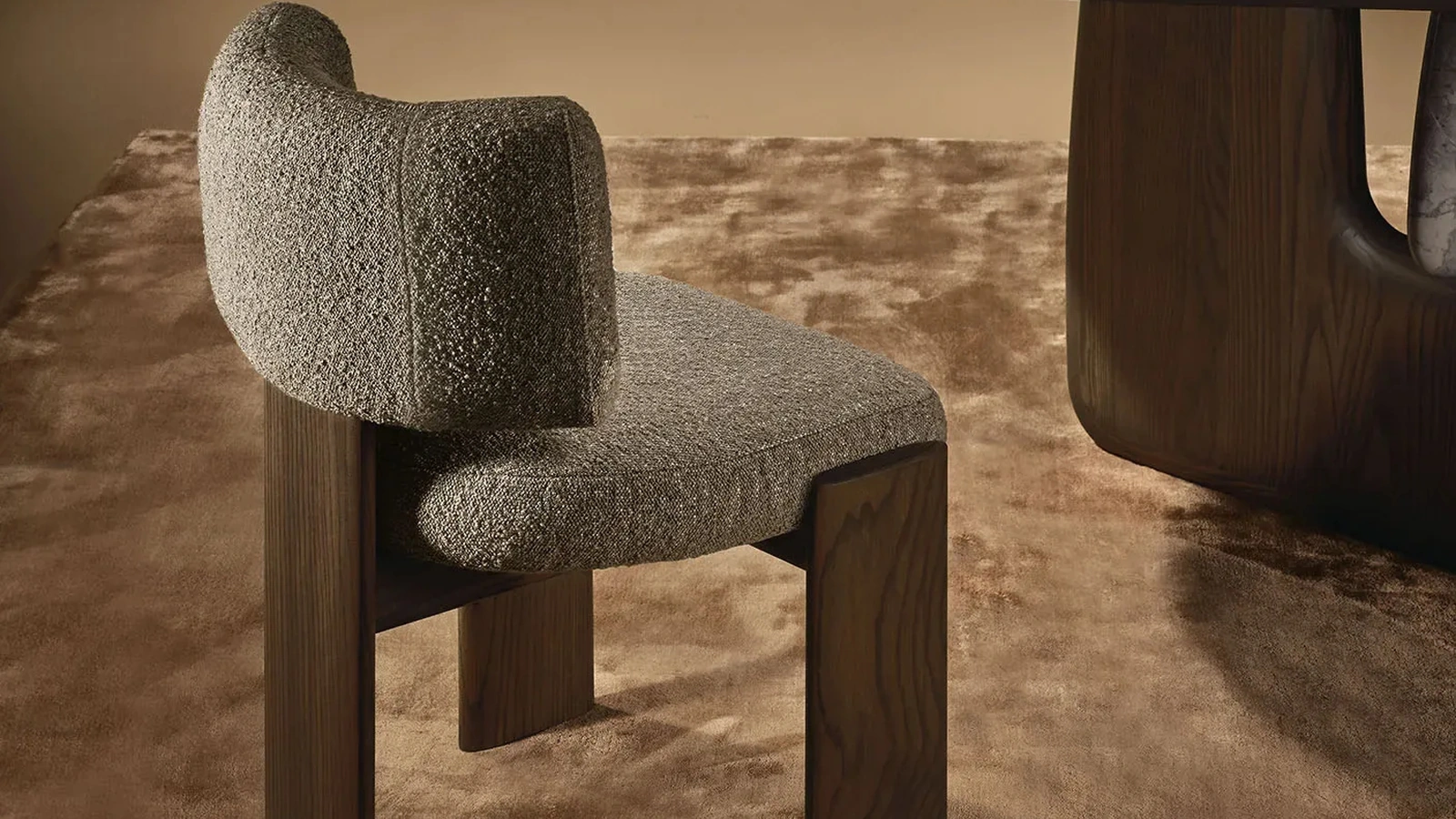 Sedia Trine in tessuto imbottito di Nature Design