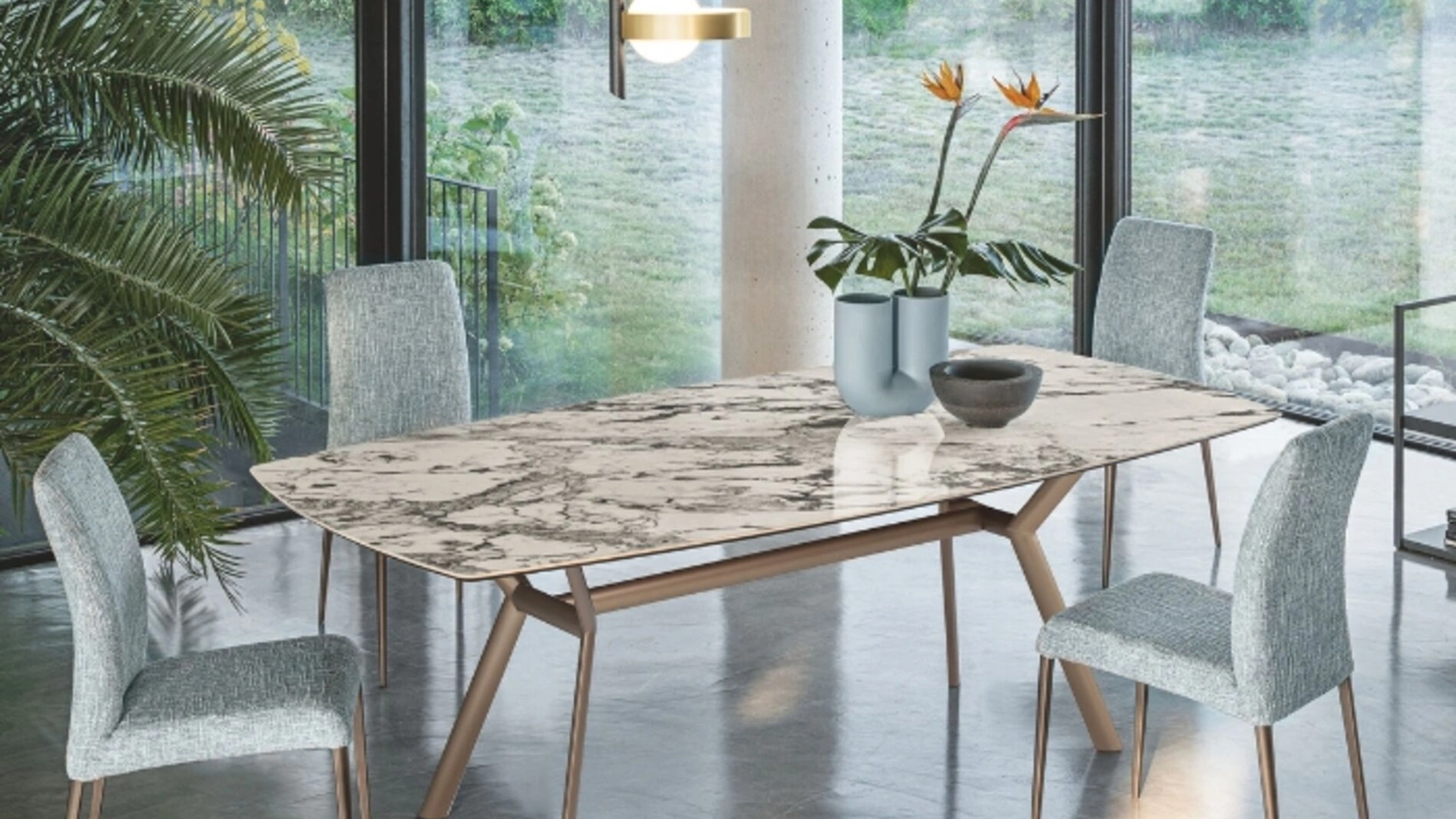 Tavolo Paradise in ceramica di Riflessi