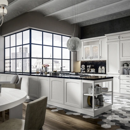 Cucina Classica Cantica con penisola di Home Cucine