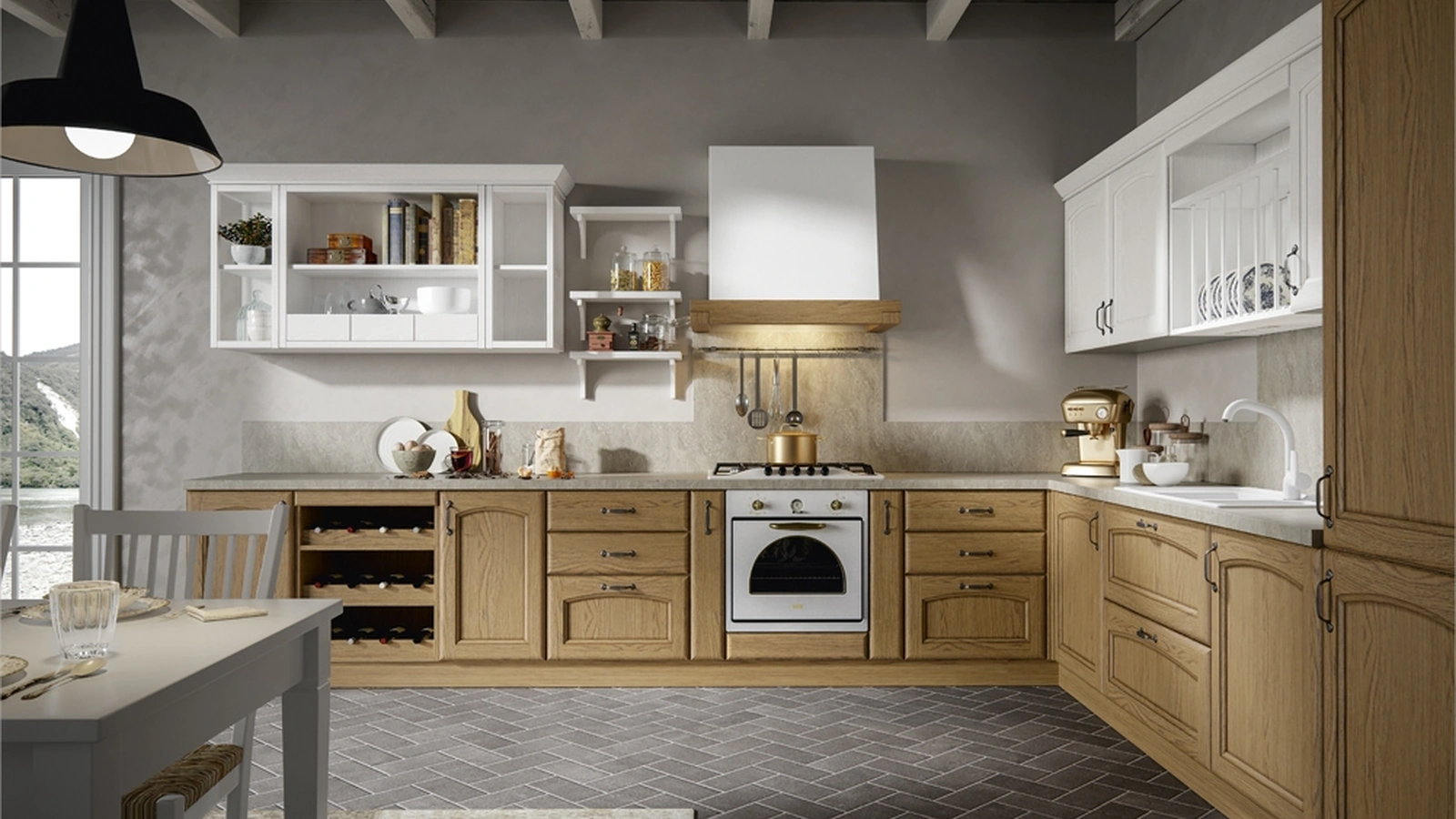 Cucina Classica Cantica angolare di Home Cucine