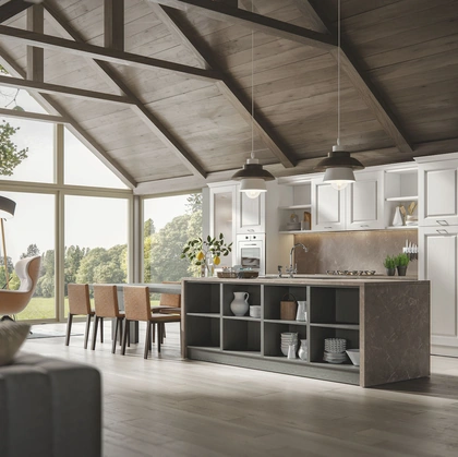 Cucina Classica Contea con isola di Home Cucine