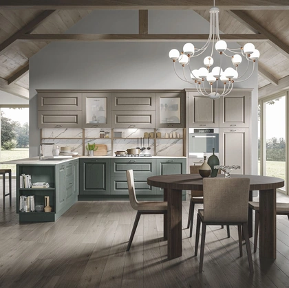 Cucina Classica Contea con penisola di Home Cucine