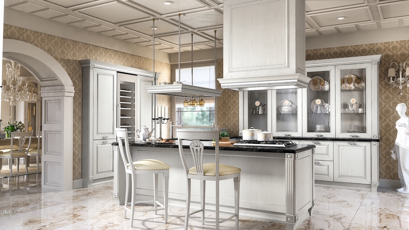 Cucina Classica Imperial con isola di Home Cucine