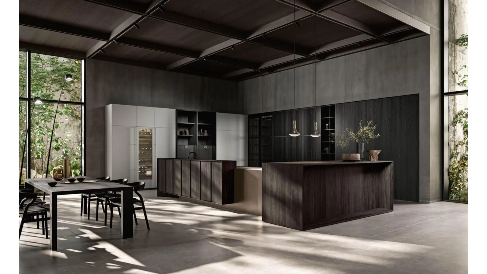 Cucina Design con isola Tai-O di Key Cucine