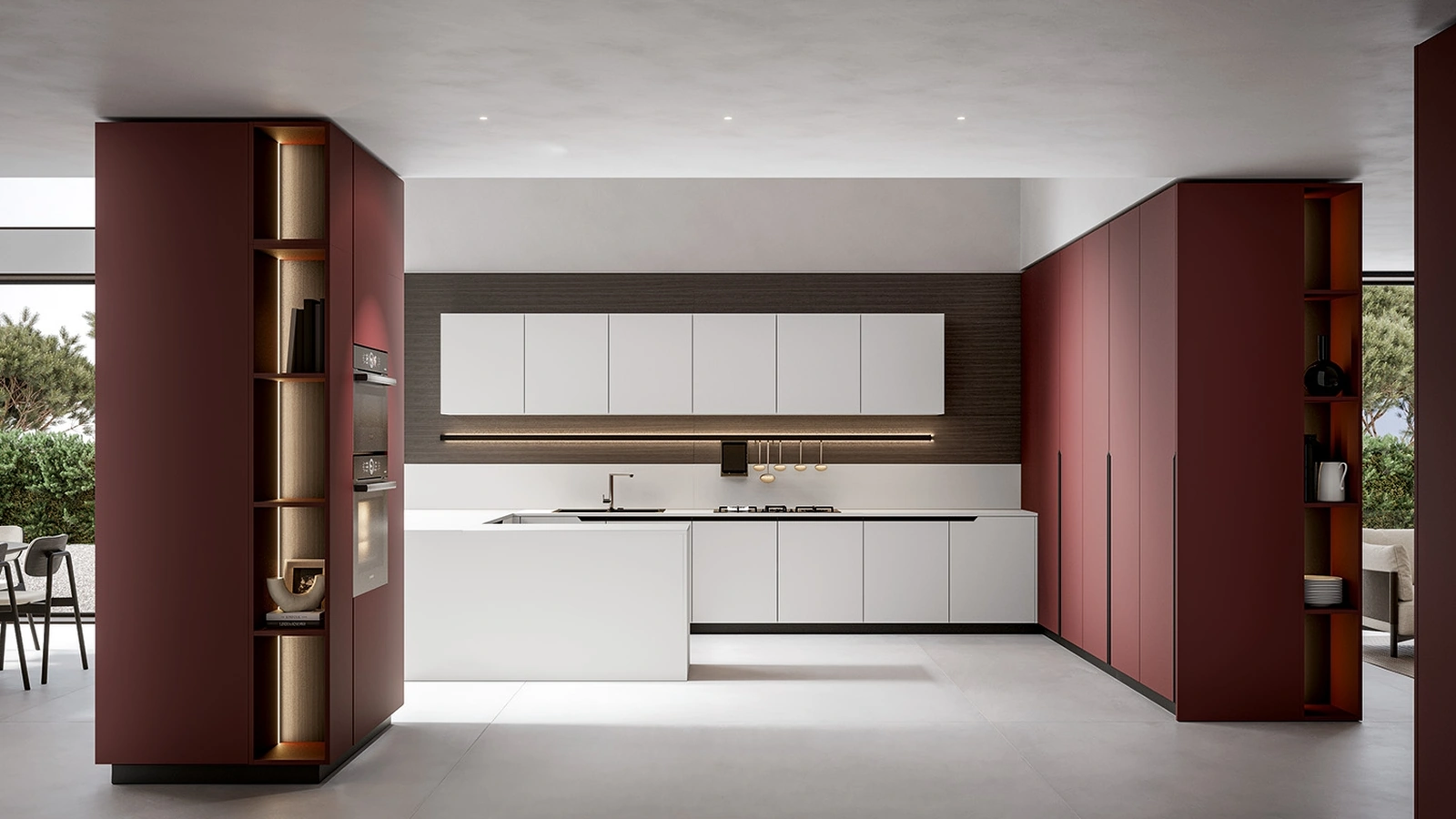 Cucina Moderna Nexa con penisola di Home Cucine
