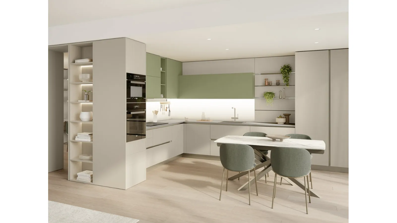 Cucina Moderna angolare Start-Time 10 di Veneta Cucine
