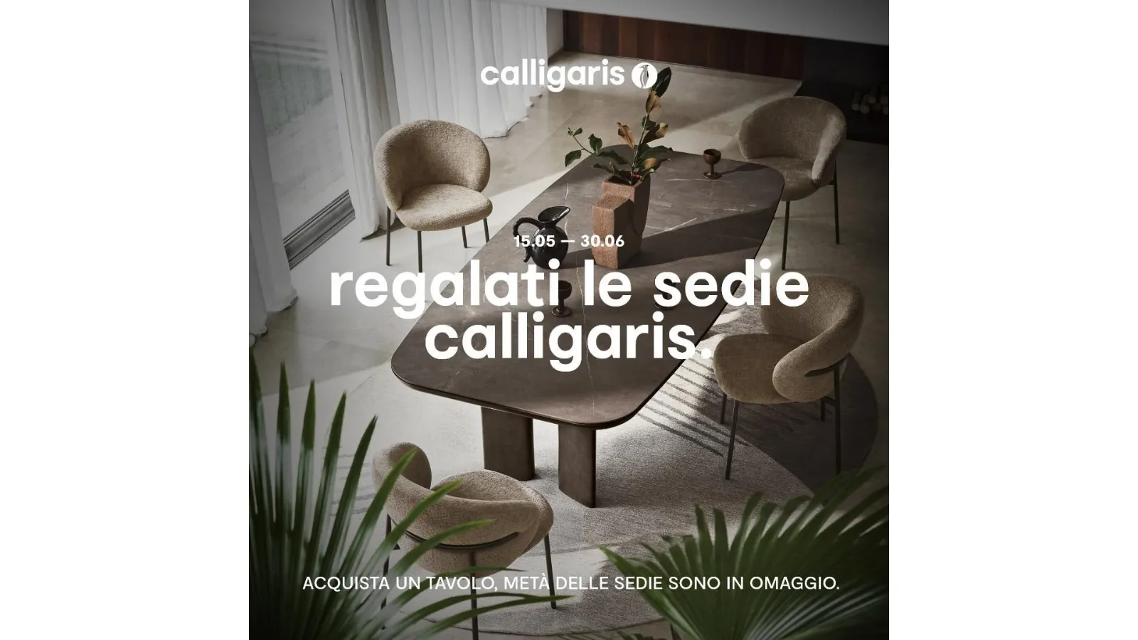 Rinnova la tua zona dining con la promo Calligaris